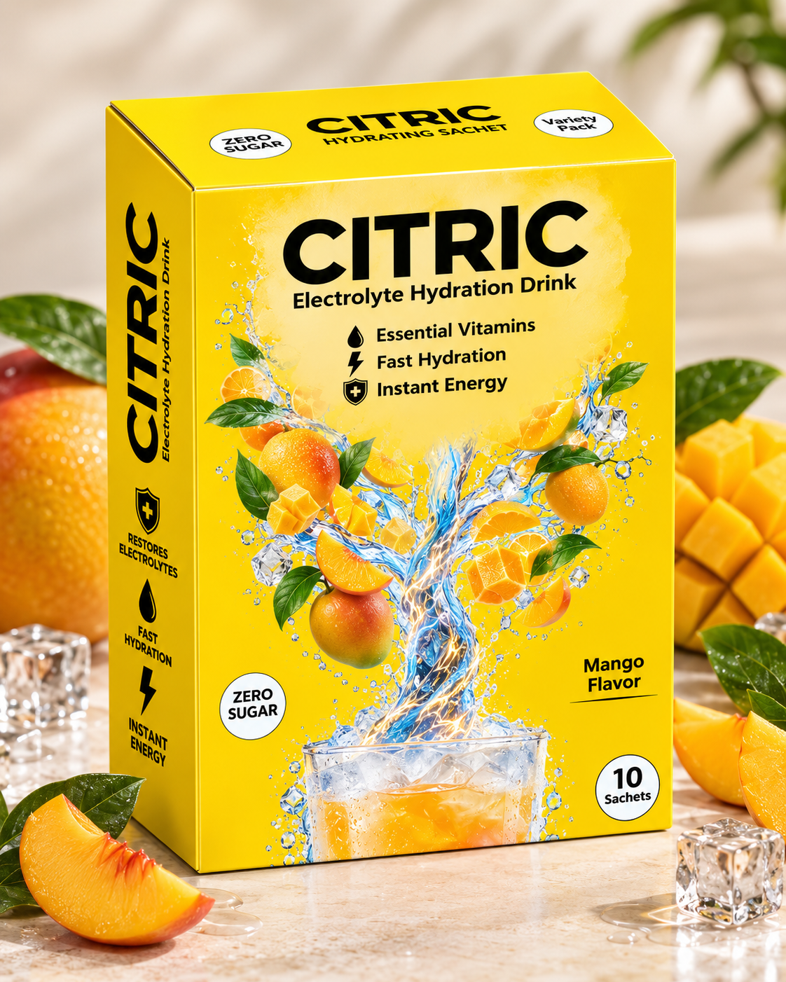 CITRIC Mango Electrolyte Hydration Drink | 10 Sachets