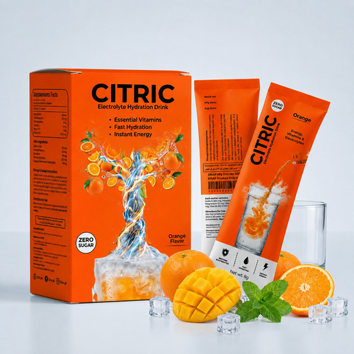 CITRIC Orange Electrolyte Hydration Drink | 10 Sachets
